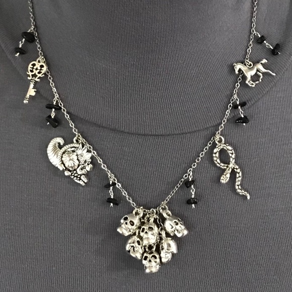 "Hades: God of the Underworld" Pluto Greek Roman Mythology Handmade Necklace - Picture 7 of 14